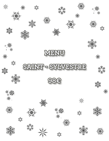 menu saint sylvestre